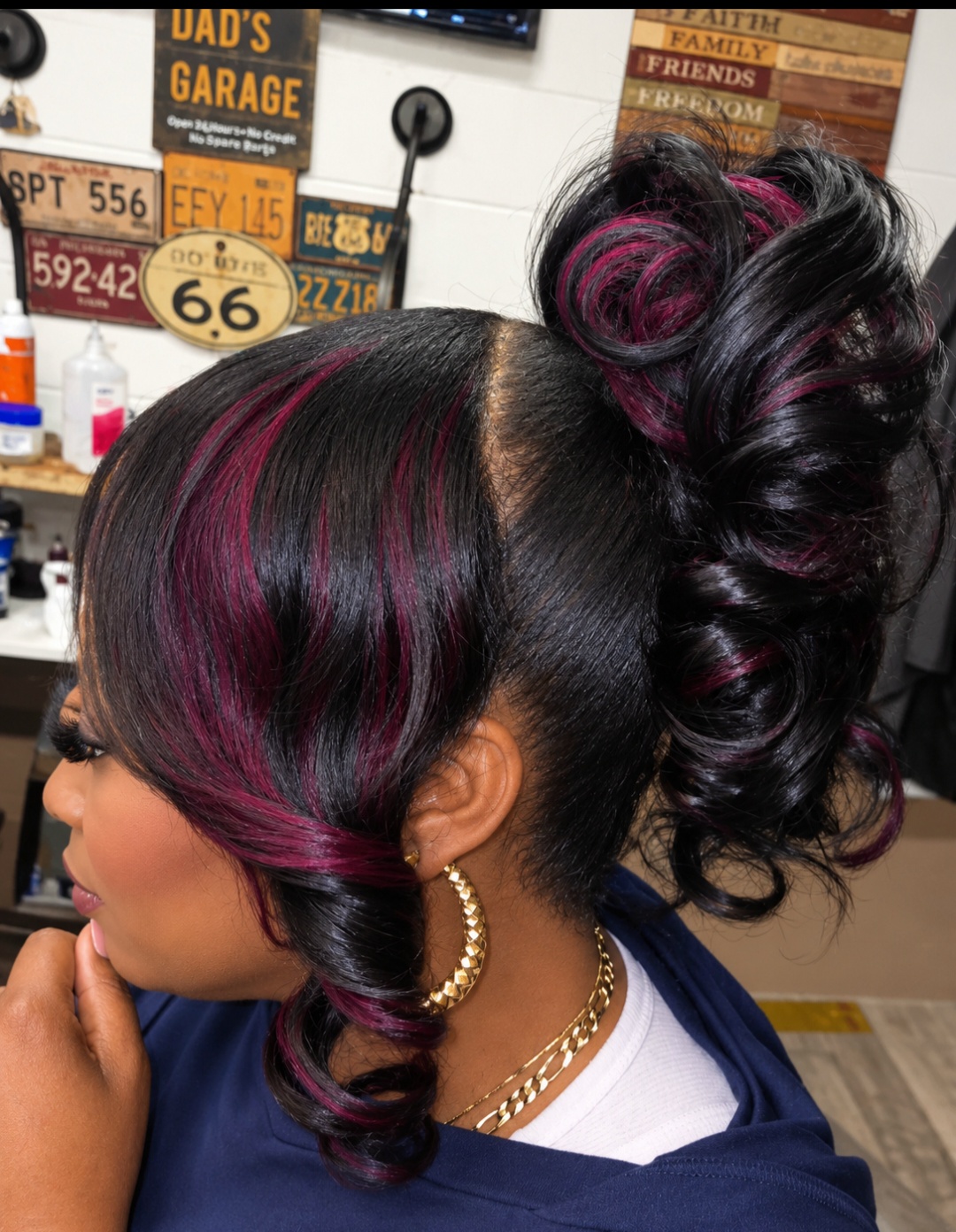 Styles work by Jonathan at Hair Tamer Salon