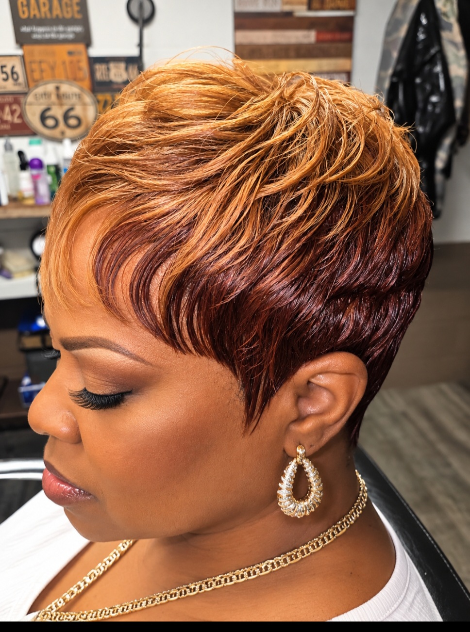 Styles work by Jonathan at Hair Tamer Salon